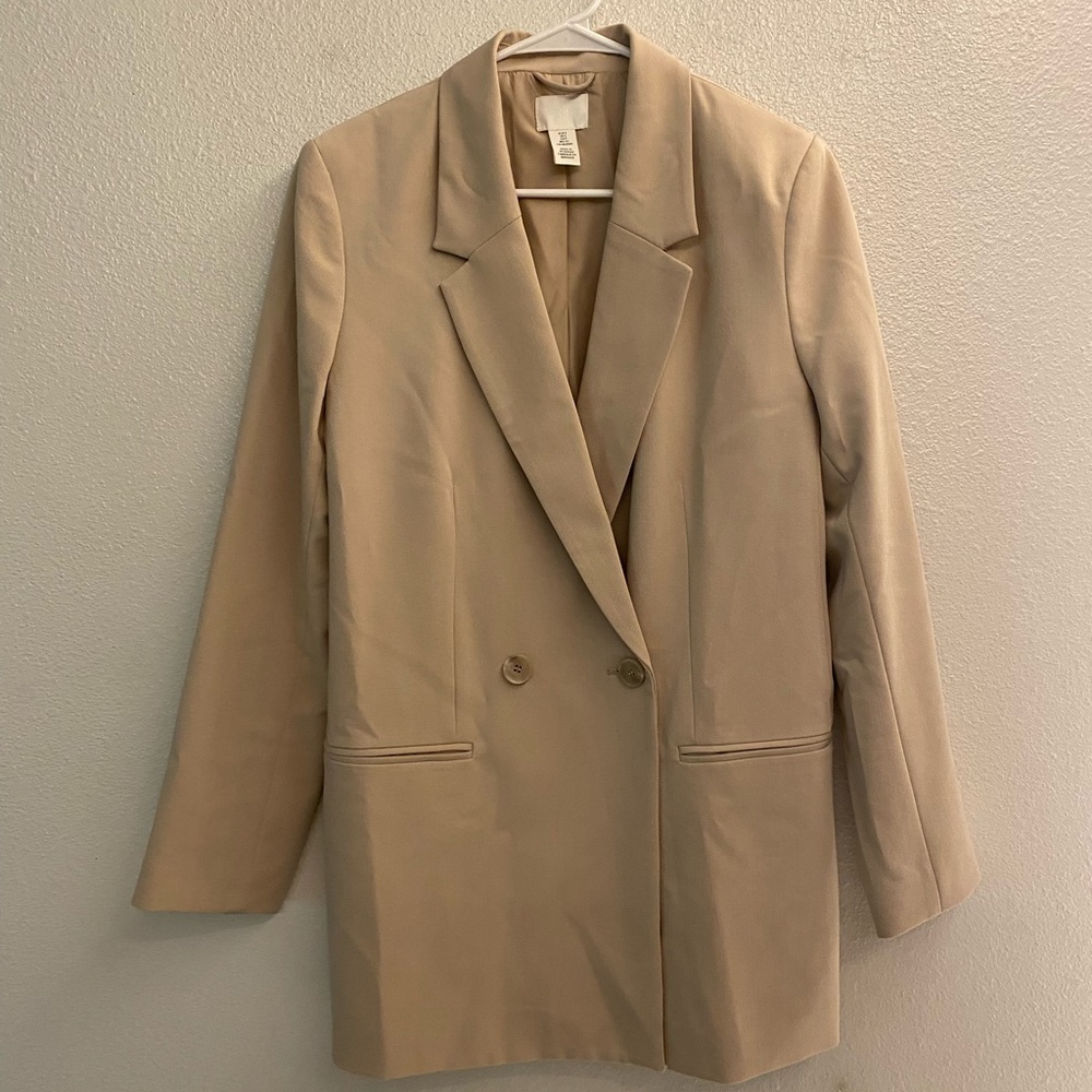 Cream business blazer jacket